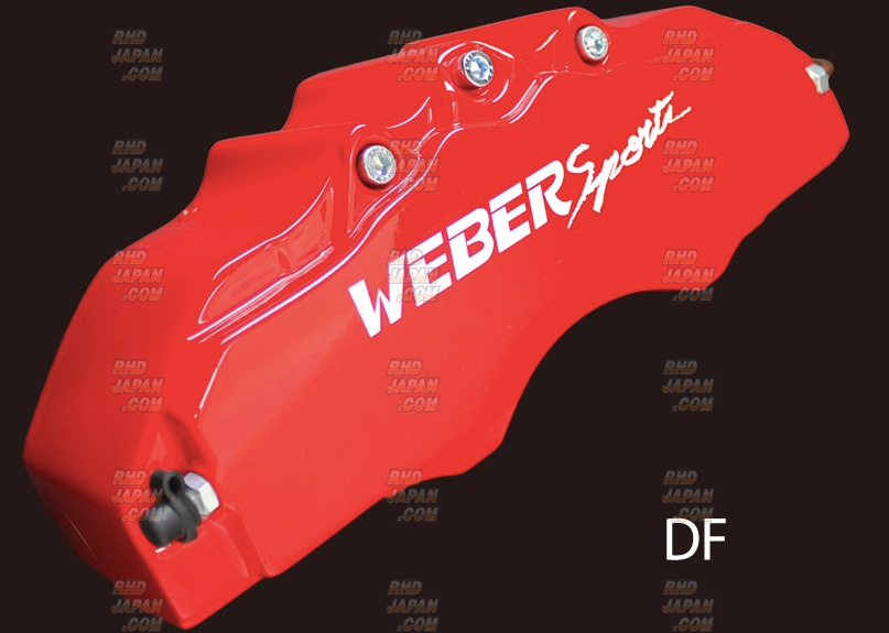 WEBER レッド ブレーキキャリパー 4個セット Weber Sports Brake Caliper Cover Set Front - Type DFF Red - RHDJapan
